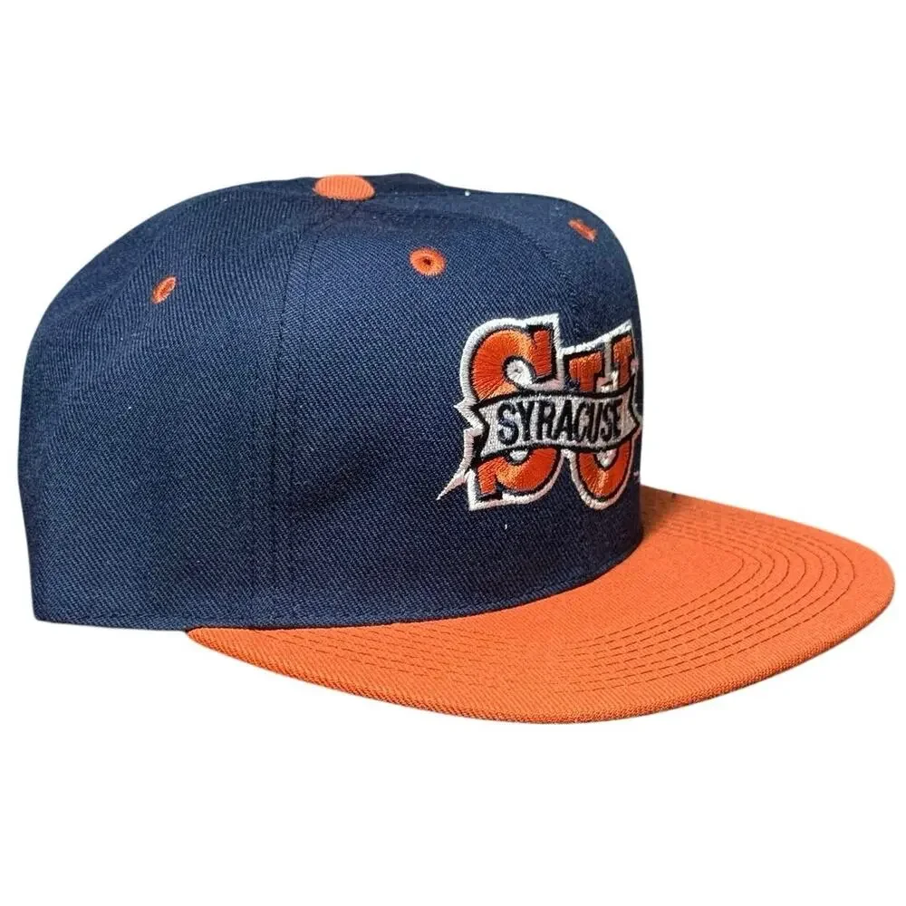 Vintage The G Cap Syracuse Orangemen Snapback Hat NWT Green Underbrim Navy